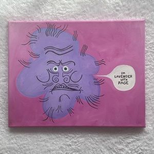 UNHINGED QUEER FEMINIST PAINTING “I’m Lavender with Rage”